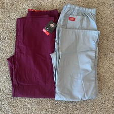 Dickies Scrubs Large Signature EDS Every Day Spa Uniform Pants New Lot Of 2