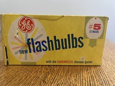 Surefire Flash Bulbs Box of 10 General Electric Number 5 GE NOS