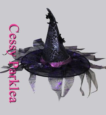Witch Headband Sequin Lace Veils Costume Accessories Halloween for Women Amazon.com: Dzrige Halloween Witch Hat Headband Witch  main image 4