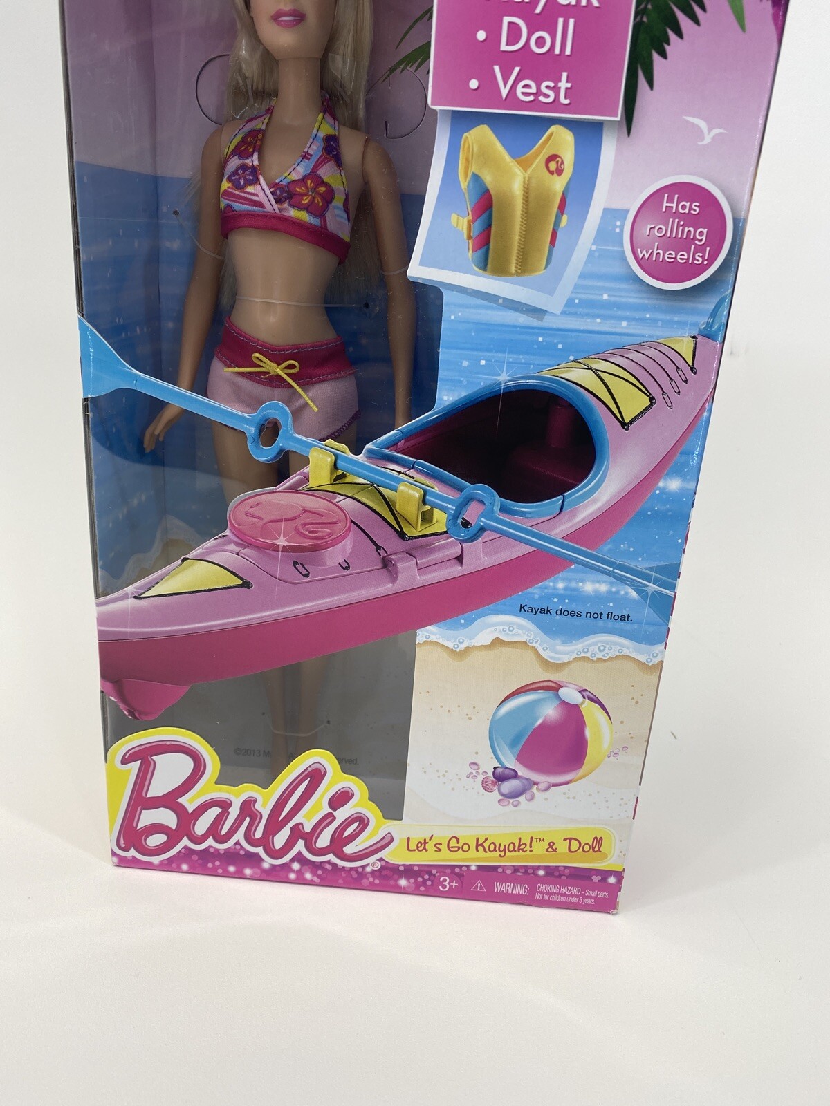 barbie on the go watercraft and kayak set