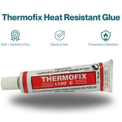 Thermofix Heat Resistant Glue   70ml Tube   High-Temperature Adhesive for Aga