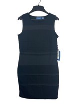 Simply Vera Wang Black Sleeveless Tiered Body Con S Dress NWT