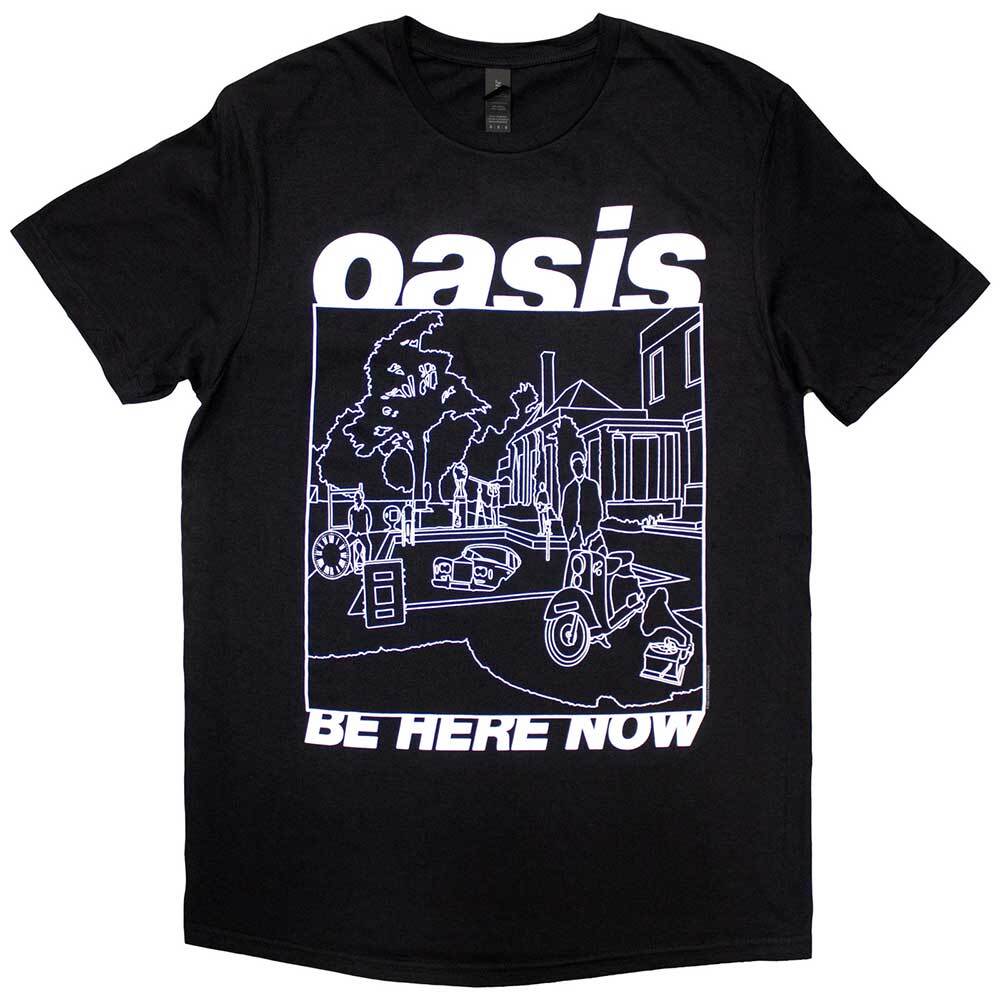 Oasis T-Shirt Be Here Now Drawing Noel Liam Gallagher Official Oasis T-Shirt Be Here Now Drawing Noel Liam Gallagher Official