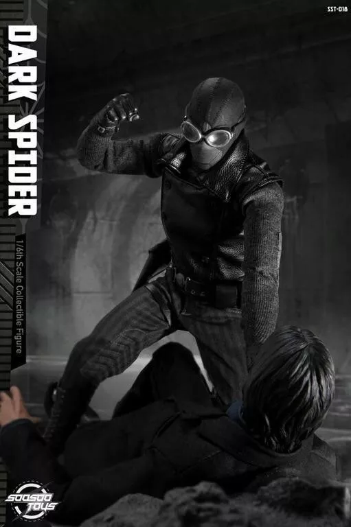 Soosootoys SST018 Dark Spider man Noir Spider Man 1/6 Figure Inspection Hot Toys