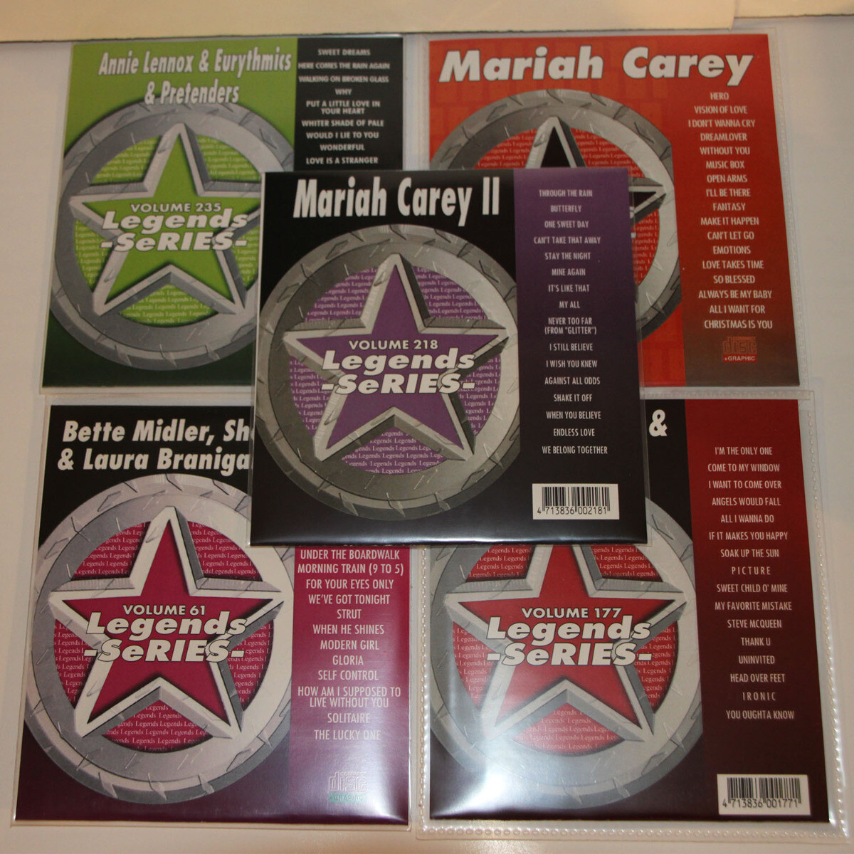 KARAOKE LEGENDS SERIES NIÑAS 5 CD+g #41,61,177,235,218,NUEVO EN FUNDA DE PLÁSTICO