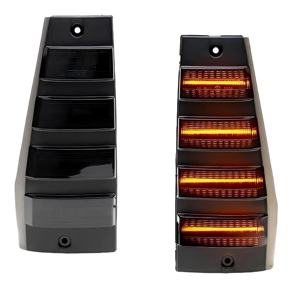 Smoked LED Front Side Marker Day Running Light Lamp For 1984-96 Jeep Cherokee XJ - Image 2 of 4