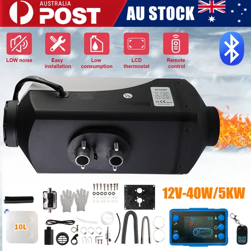 Bluetooth App 2/5/8KW Diesel Air Heater 12V LCD Display for Car Bus RV Indoors