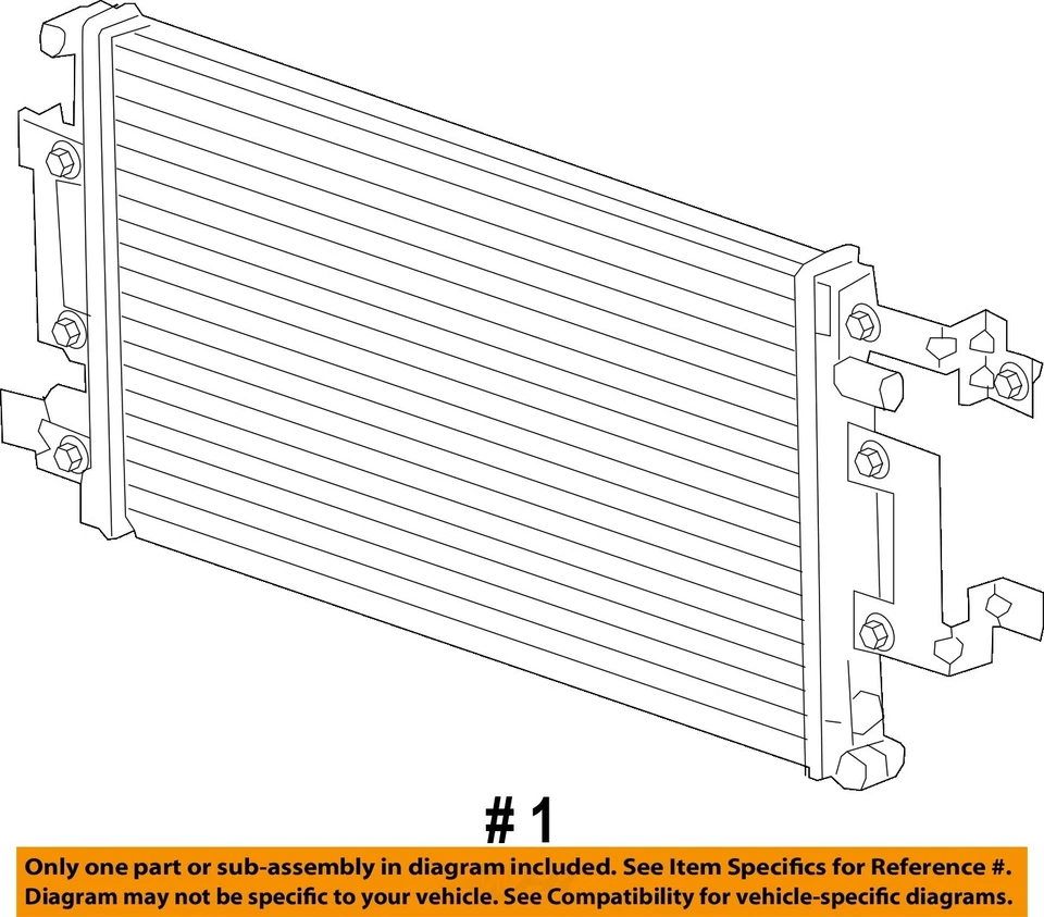 Cadillac XTS 2014 2015 2016 OEM turbo intercooler montaje delantero 3,6 L LF3 Foto 4 de 4