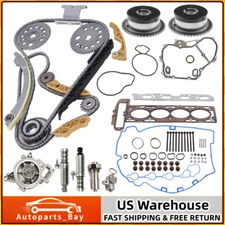 Timing Chain Kit VCT Selenoid Actuator Gear Cover Gasket for GM Ecotec 2.0L 2.4L