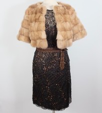 New Maximilian Bloomingdales Russian Sable Fur Bolero Jacket $30k