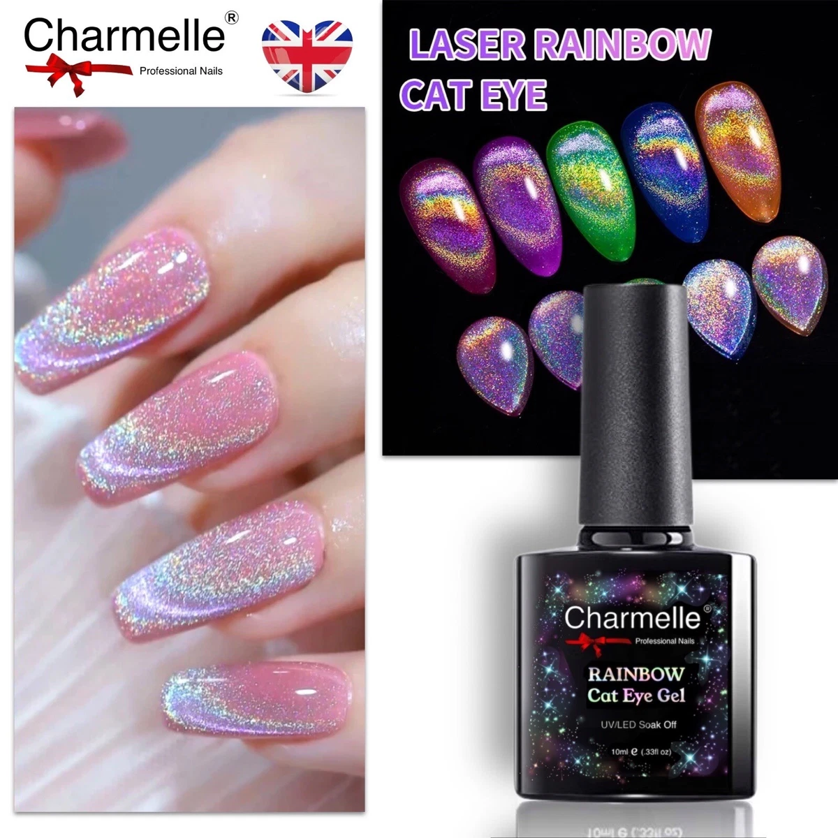 Beetles 6 Colors Holographic Glitter Cat Eye Gel Polish Kit with Magnet  Romantic Galaxy Series, Soak off UV Led Gel Nail Polish Home Diy Manicure  Nail Salon Varnish - Walmart.com