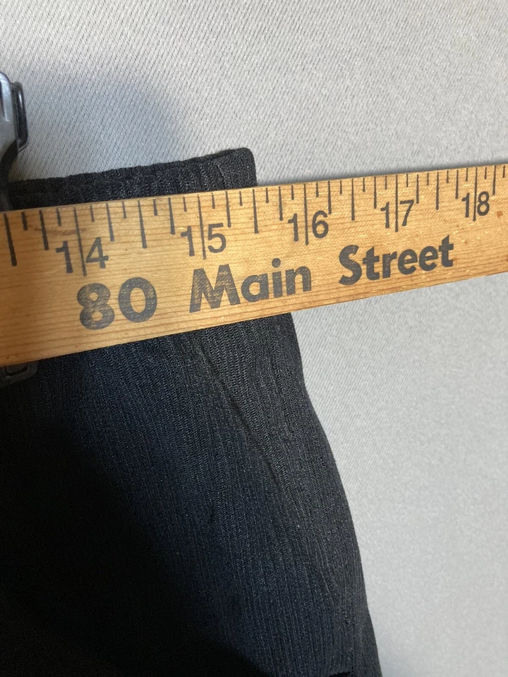 Pantalones para mujer Graff 12 negros de pana tirar de negocios carrera bolsillos rectos Foto 3 de 4