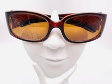 Vintage Oceano Edlyn Brown Oval Sunglasses Italy FRAMES ONLY