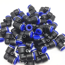 50 PCS, Push In Pneumatic Quick Connect Fittings, Equal Elbow 8mm OD,