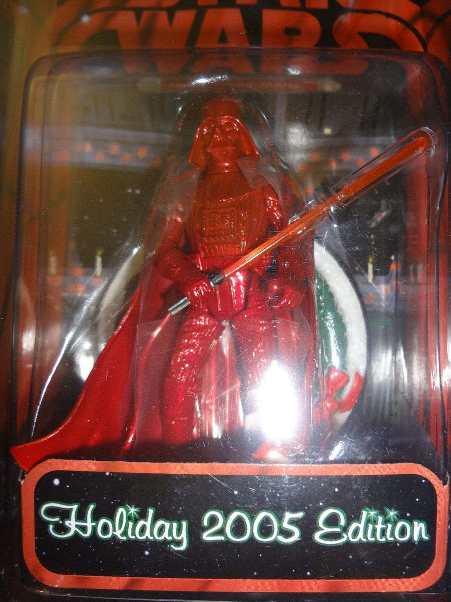 Star Wars HOLIDAY DARTH VADER 2005 Edition action figure NEW Case