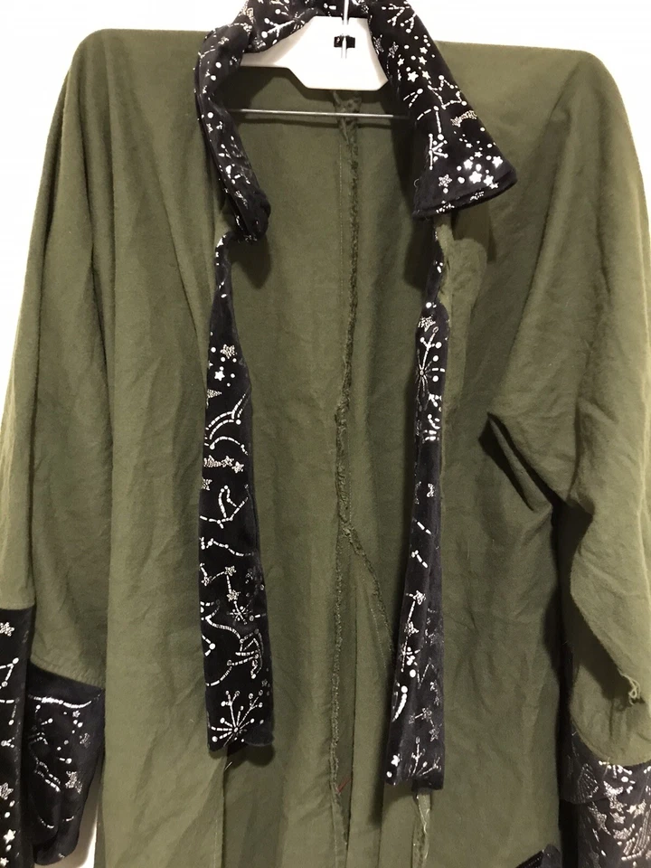 巫师魔术师手工长外套带星座星星装饰中号蒸汽朋克 — 第 2/4 张图片