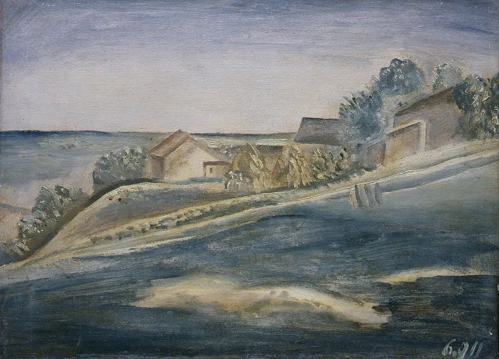 Giorgio Morandi : Landscape : 1911 : Archival Canvas Art | eBay