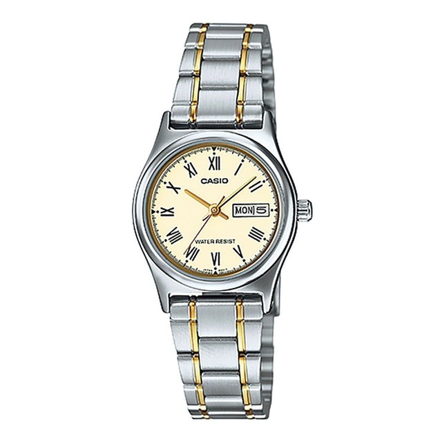 casio gold dial watch