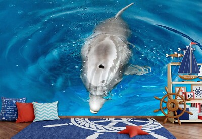 3D Animal Kind Dolphin G4728 Wallpaper Wall Murals Removable Self-adhesive Erin
