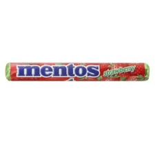 Mentos Strawberry Chewy Candy 15 Rolls Free Shipping
