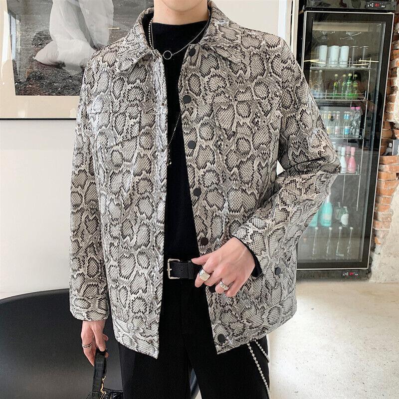 ジャケット・アウター Berluti Snake Tatoo Calf Leather Jacket Snakeskin-effect leather jacket in Black for Men | Roberto