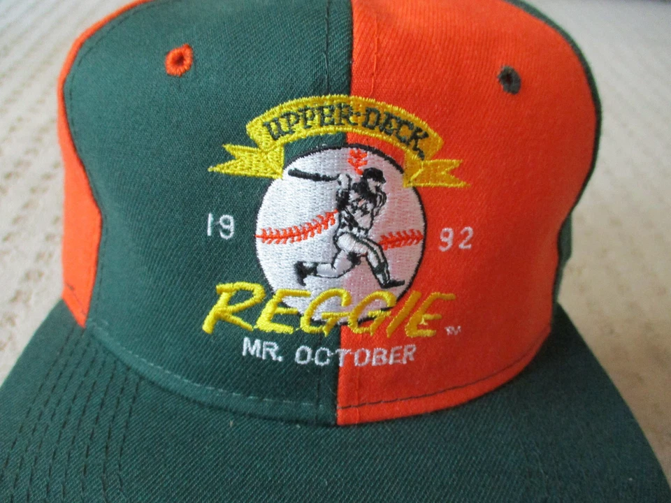 De colección 1992 Firmado Upper Deck Reggie Jackson Mr October Béisbol Snapback Sombrero * Foto 2 de 4