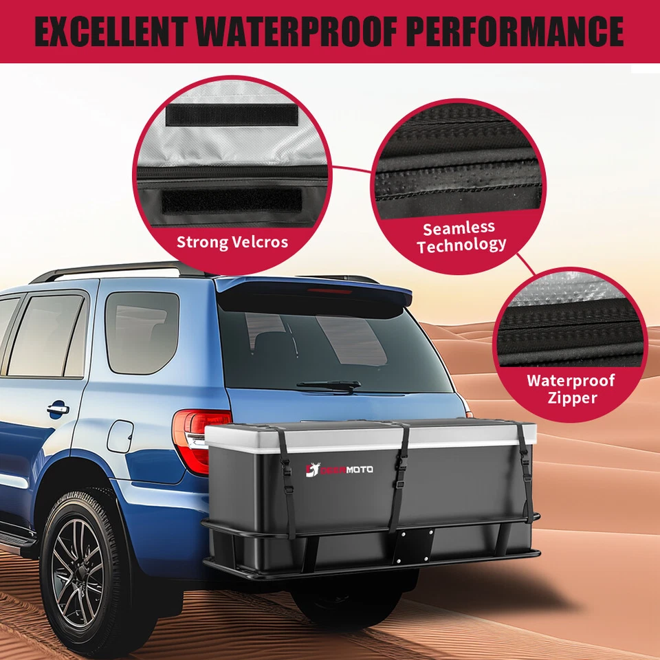 DEERMOTO para remolque GMC Yukon montaje en enganche bolsa portaequipajes almacenamiento Foto 3 de 4