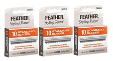 Pack of 3 Feather Styling Replacement Razor Blades
