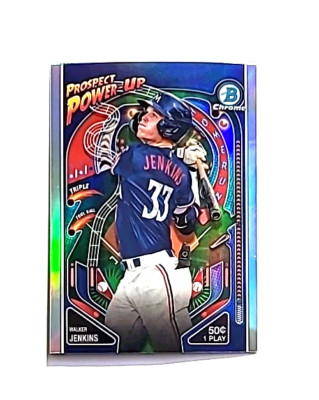 2024 Bowman Chrome Power Up #PP-1 Walker Jenkins RC (TWINS) !!