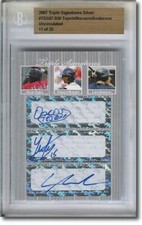 Oscar Tejeda * Yamaico Navarro * Lars Anderson * Autograph Rookie Auto BGS #/25