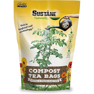 #ad Sustane Natural and Organic Organic Compost Tea Bags Plant Fertilizer 12 Count $19.87