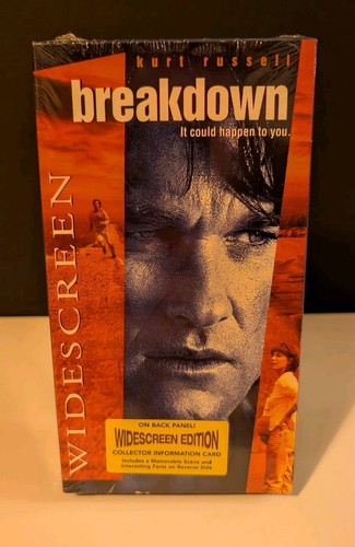 "Breakdown" (1997) Sealed And New Action/Thriller VHS 1998 Widescreen Release