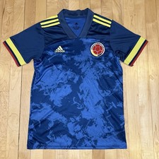 Colombia National Team 2020 Away Soccer Jersey Adidas Official SMALL Blue