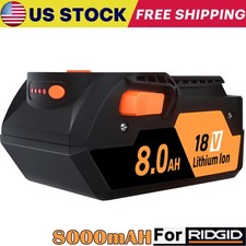 1PACK For Ridgid 18V R840085 8.0Ah Lithium-ion Battery Rigid 18Volt R840087