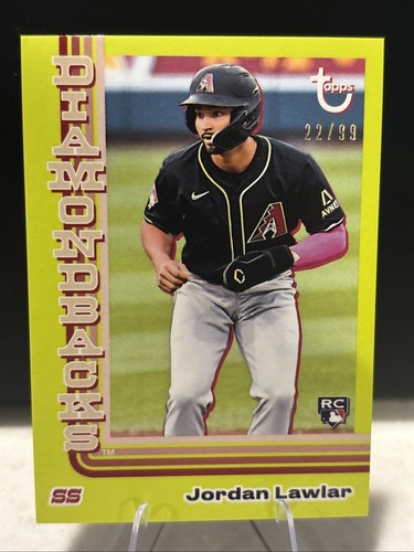 2024 Topps Brooklyn Collection Jordan Lawlar Chartreuse Rookie Parallel 22 /99