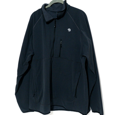 Mountain Hardwear Norse Peak Jacket Mens 2XL Black 1/2 Zip Outdoors Hiking
