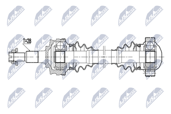 Nty Antriebswelle NPW-PS-010 FüR Porsche-image
