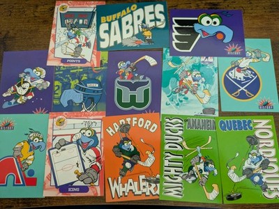 1994 Muppets Take The Ice NHL Trading Cards Gonzo 13 Cards