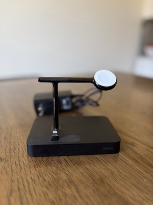 Belkin Wireless Charging Dock for Apple Devices Black with Power Adapter