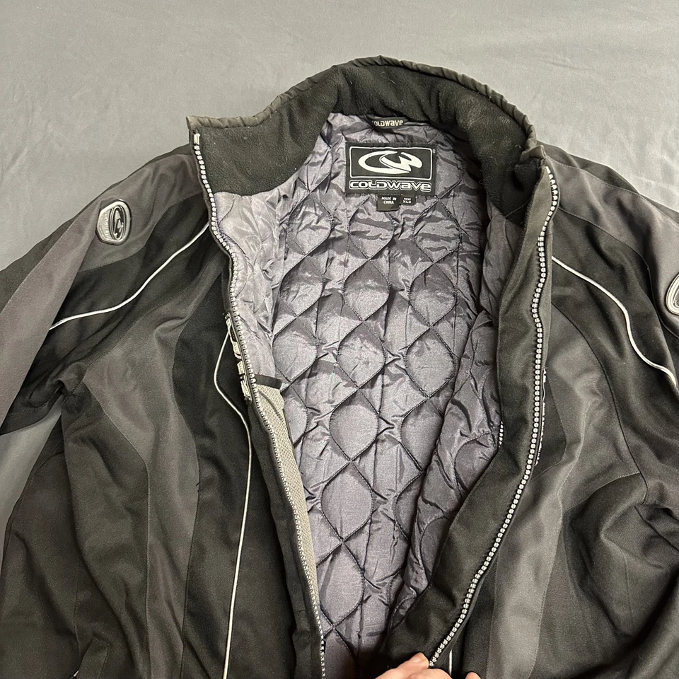 Chaqueta de moto de nieve Coldwave PolarCap para hombre XL negra abrigo aislante cálido invierno Foto 3 de 4