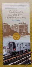 100 YEARS OF NYC SUBWAY BROCHURE 1904-2004