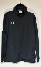 Under Armour Black White Men’s Full Zip Athletic Jacket Size XXL