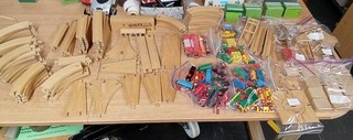 Brio Wooden Railway Massive 9KG Job Lot Bundle Track Trains Scenery etc