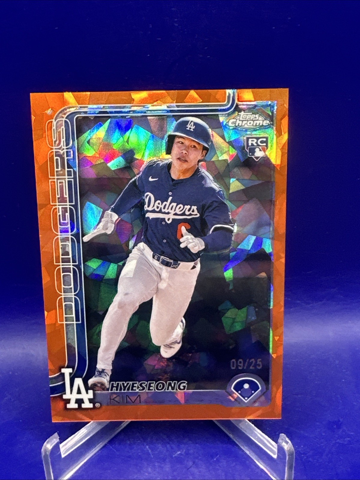 2025 Topps Chrome Sapphire Edition #152 Hyeseong Kim Orange #/25