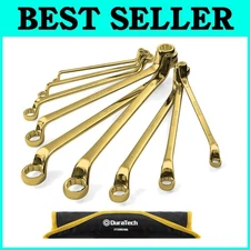 9-Piece Metric Offset Box Wrench Set, Titanium Plated