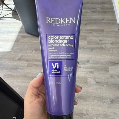 Redken Color Extend Blondage Express Anti-Brass Violet Mask pH Balanced 8.5 oz