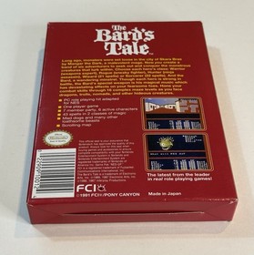 Bard's Tale (Nintendo NES, 1991) CIB Complete W Manual