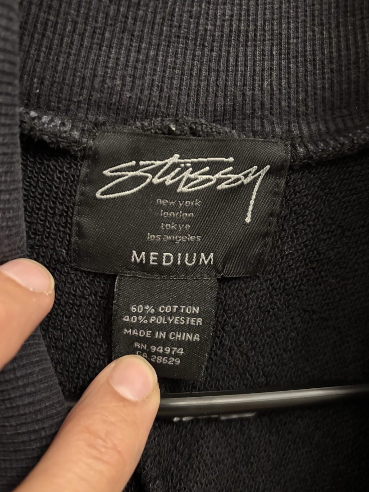 Stussy Womens Varsity Jacket Small Bomber Letterman Grey  Embroidered 1009 image 2