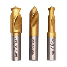 3Pieces Cobalt Drill Bit Set Cobalt Spot Welding Remover Tool Drill Bits