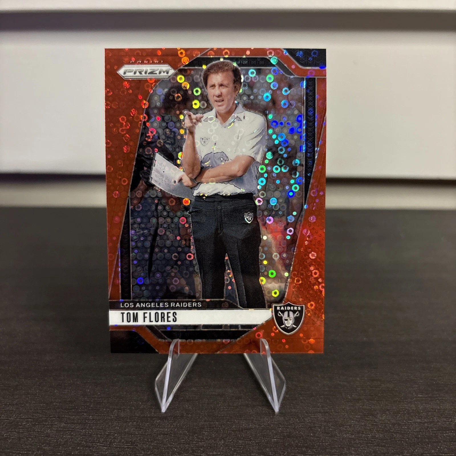 2024 Panini Prizm Tom Flores Red No Huddle Prizm 40/75